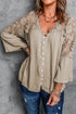 Crochet Lace Button Top